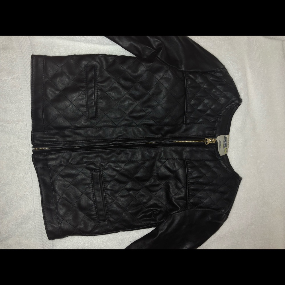 Faux Leather Coat